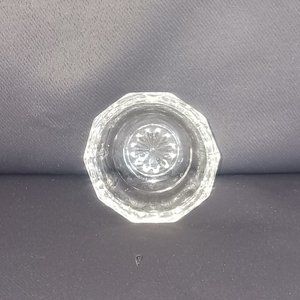Vintage Clear Glass Salt Dip Dish